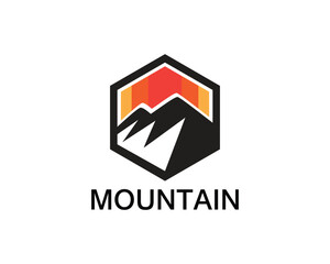 Minimalist Landscape Mountain logo design inspirations