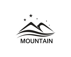 Minimalist Landscape Mountain logo design inspirations