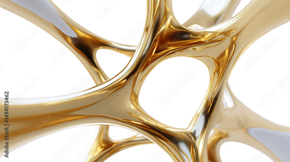 Poster abstract gold metal structure background design for modern art and luxury concepts rendering illustr