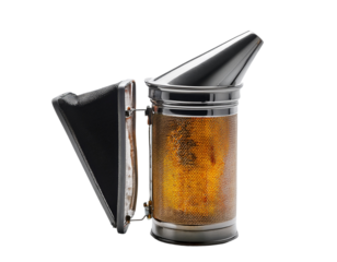 Bee smoker, metal, fire