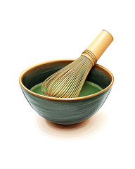 Refreshing Green Tea Leaves and Brewed Drink: Natural, Healthy, and Antioxidant-Rich Beverage