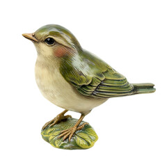 a small bird is sitting on a leaf