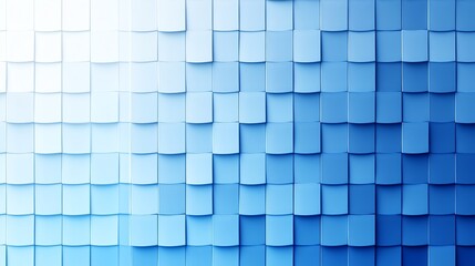 Fototapeta premium Geometric Gradient Blue Background with Light-Dark Squares, Minimalist Texture for Branding and Clean Copy Space