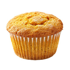 a muffin with a white icing on top