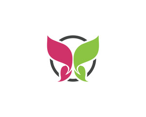 Butterfly conceptual simple colorful  Logo