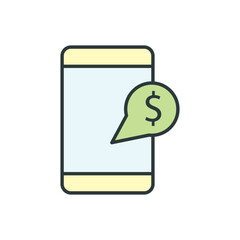 Mobile Payment Icons Digital Wallet, NFC, QR Code & Online Transaction Symbols