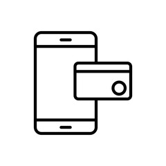 Mobile Payment Icons Digital Wallet, NFC, QR Code & Online Transaction Symbols