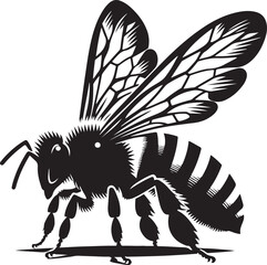 Bee Silhouette Vector Design
