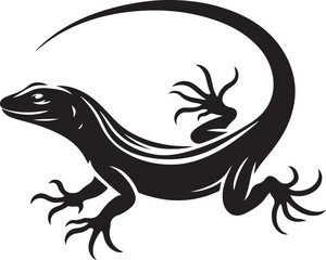 Lizard Silhouette Vector Design