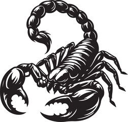 Scorpion Outline Vector Artwork