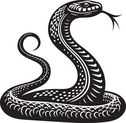 Snake Silhouette Vector Design