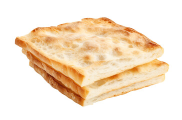 Thin Crisp Flatbread with Puffy Surface and Airy Texture