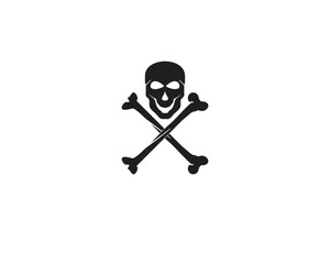 Skull head logo and symbol vectors