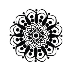 A beautiful , smart and standard mandala design .