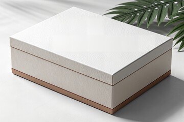 Closed Ecommerce Product Box Mockup with Blank Surface for Branding