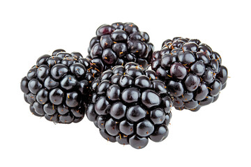 a group of blackberries sitting on top of a white surface