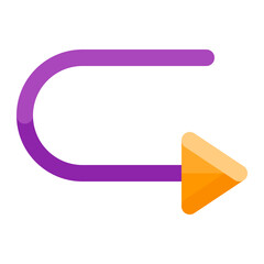 arrow redo forward colored icon