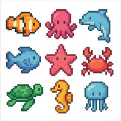 Pixel Marine Icons