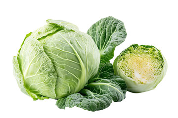 Fototapeta premium a cabbage and a half of a cabbage