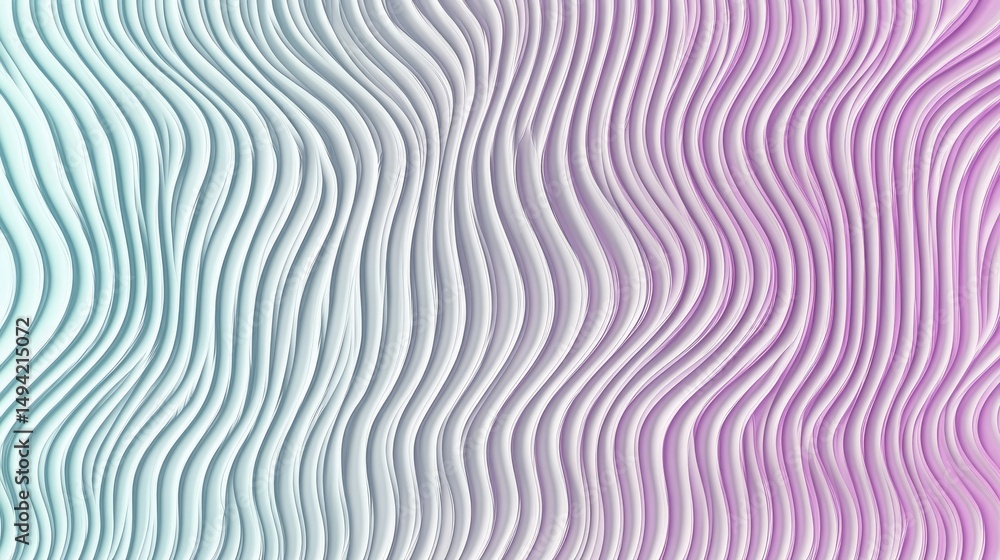 Poster abstract design with wavy lines and gradient color.