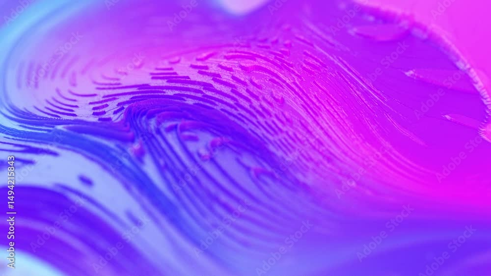 Poster vibrant abstract color waves with smooth textured flow and futuristic ripple designs