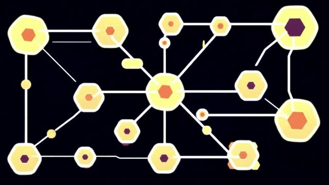 Elegant machine learning algorithm flowchart with decision nodes