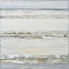 Abstract Horizontal Stripes Painting