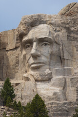 President Abraham Lincoln sculpture at Mount Rushmore National Monument, South Dakota