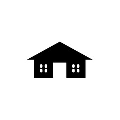 House clipart design on plain white transparent isolated background for card, shirt, hoodie, sweatshirt, apparel, tag, mug, icon, poster or badge