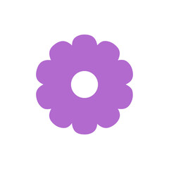 Flower clip art design on plain white transparent isolated background for card, shirt, hoodie, sweatshirt, apparel, card, tag, mug, icon, poster or badge