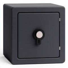 Modern Dark Safe Box for Secure Storage of Valuables and Documents
