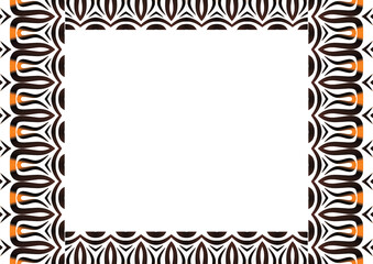  Traditional Indonesian batik for decorating a4 landscape certificate, diploma, announcement, advertisement