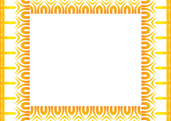  Traditional Indonesian batik for decorating a4 landscape certificate, diploma, announcement, advertisement