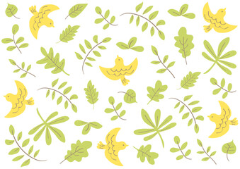 北欧風花柄パターン