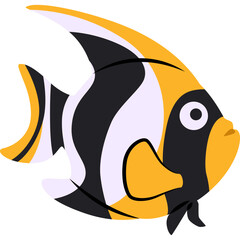 Simple Ocean Sea Creature Illustration