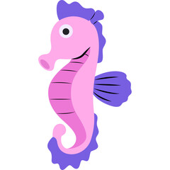 Simple Ocean Sea Creature Illustration