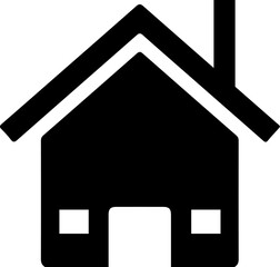 House clipart design on plain white transparent isolated background for card, shirt, hoodie, sweatshirt, apparel, tag, mug, icon, poster or badge