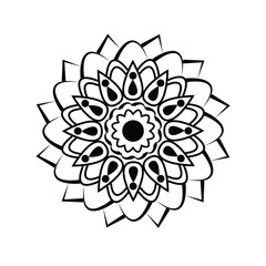 A beautiful , smart and standard mandala design .