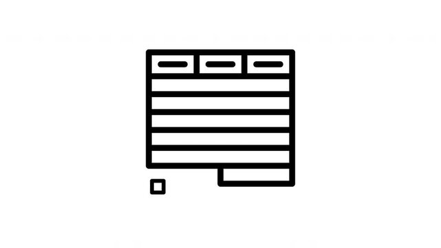 data table minimalist stroke animation