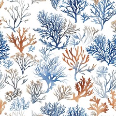 Seamless Coral Pattern Design