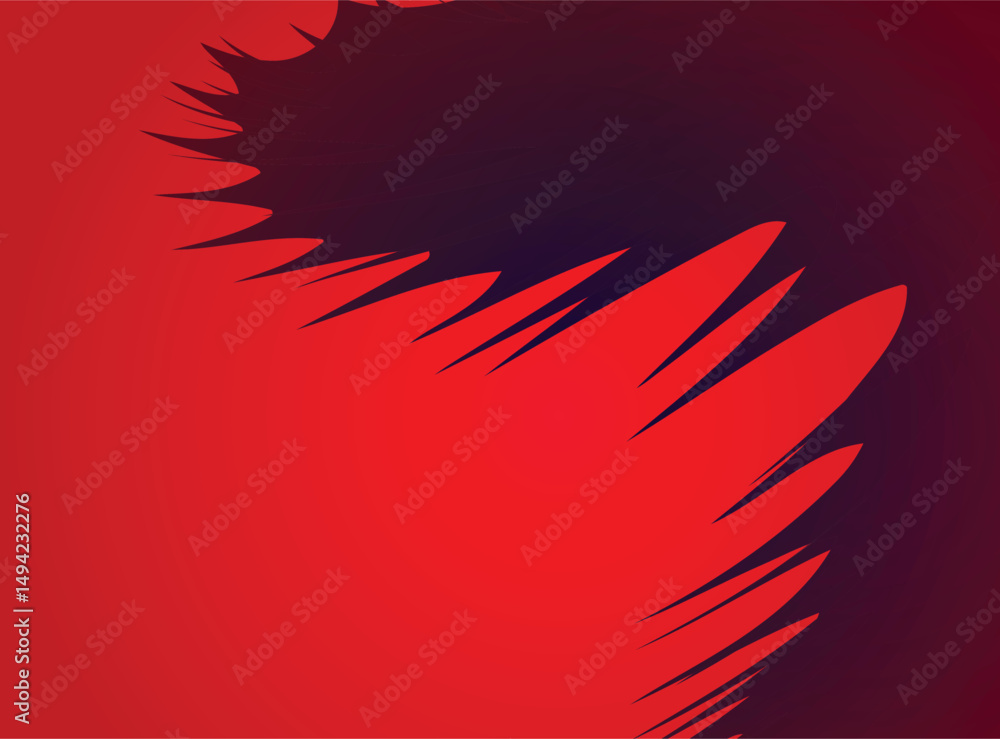 Poster abstract red background with geometric shapes. vector illustration in flat style. design element for