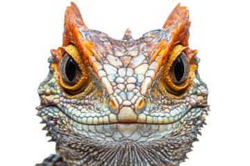 a lizard with a very big head and big eyes