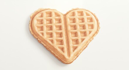Heart shaped waffle