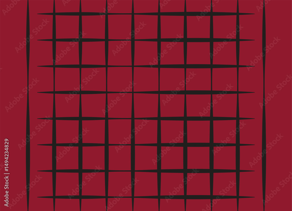 Poster abstract red background with geometric shapes. vector illustration in flat style. design element for