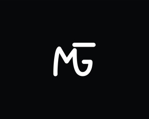 Initial letter MG logo design template