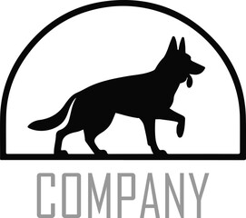 dog logo icon business logo background illustration