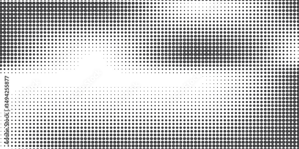 Poster halfton pattern dot background texture overlay grunge distress linear vector. modern style