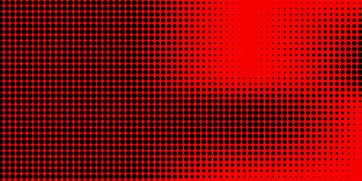 Dark red retro comic pop art background with dots, cartoon halftone background vector illustration eps10