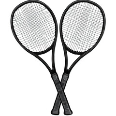 cross rackets clip