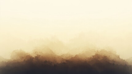 Fototapeta premium Atmospheric Impressionistic Landscape Painting in Earthy Browns and Golden Hues